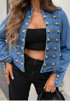 Scurtă din denim Geacă katana z guzikami Your Choice albastră