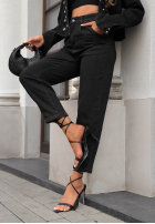Pantaloni din denim mom fit Lost Message ciocolatii