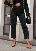 Pantaloni din denim mom fit Lost Message ciocolatii