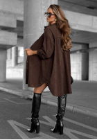 Długa sztruksowa Cămașă Calm Moments ciocolatie