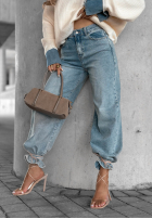 Pantaloni din denim banana Fall Ready ciocolatii