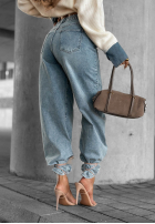 Pantaloni din denim banana Fall Ready ciocolatii