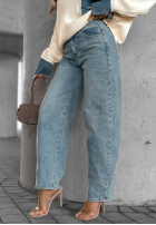 Pantaloni din denim banana Fall Ready ciocolatii