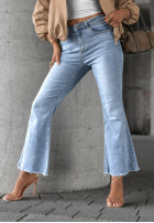 Pantaloni din denim dzwony Modern Classic albastru deschis