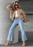 Pantaloni din denim dzwony Modern Classic albastru deschis