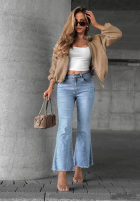 Pantaloni din denim dzwony Modern Classic albastru deschis