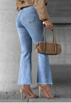 Pantaloni din denim dzwony Modern Classic albastru deschis