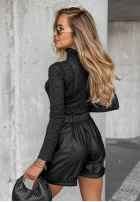 Bluză z siateczki Silent Beauty negru