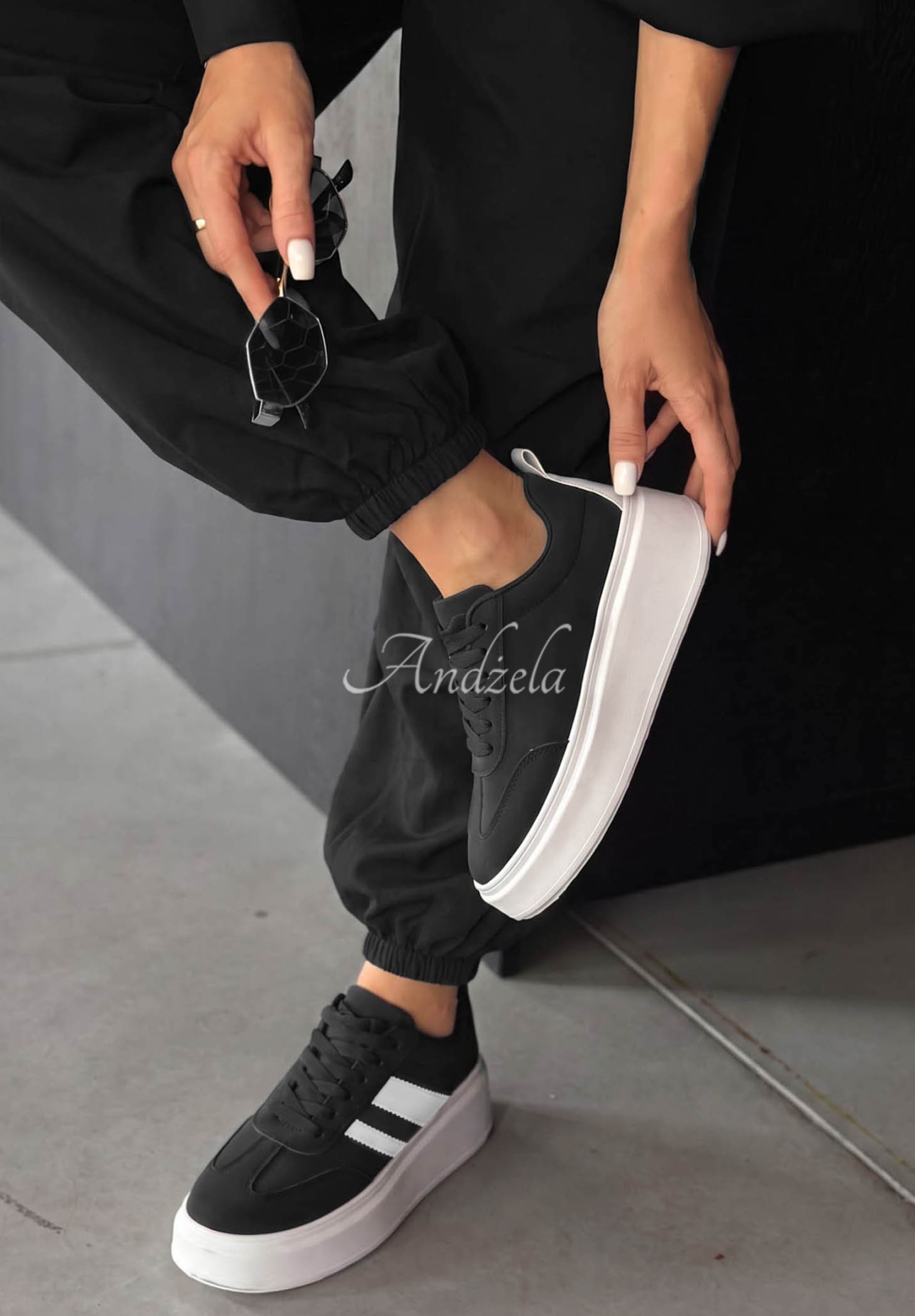 Adidași din piele întoarsă Start With Forever