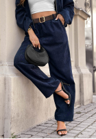 Pantaloni z paskiem Grey Skies bluemarin