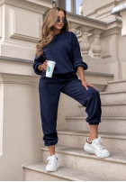Sztruksowy Compleu de trening Hanorac i Pantaloni Living Soft ciocolatiu
