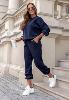 Sztruksowy Compleu de trening Hanorac i Pantaloni Living Soft ciocolatiu