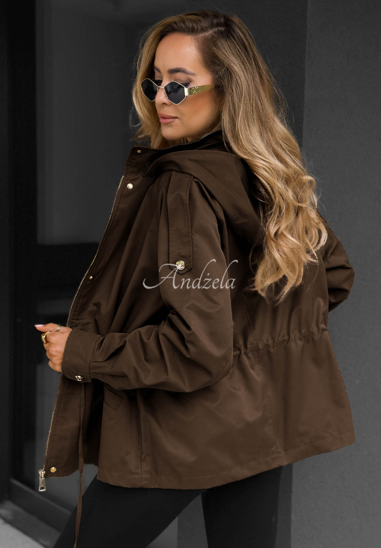 Parka ușoară cu glugă Street Glow