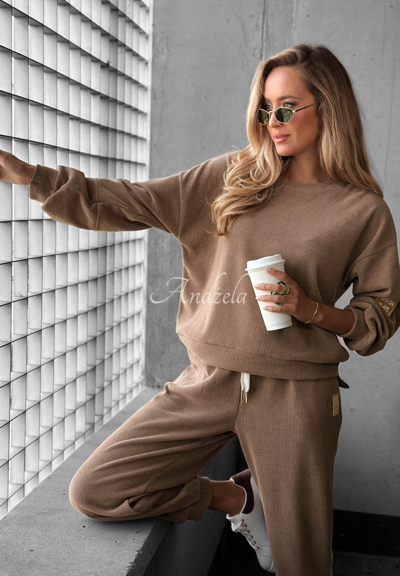 Set de trening din catifea raiată cu viscoză Easy Vibe