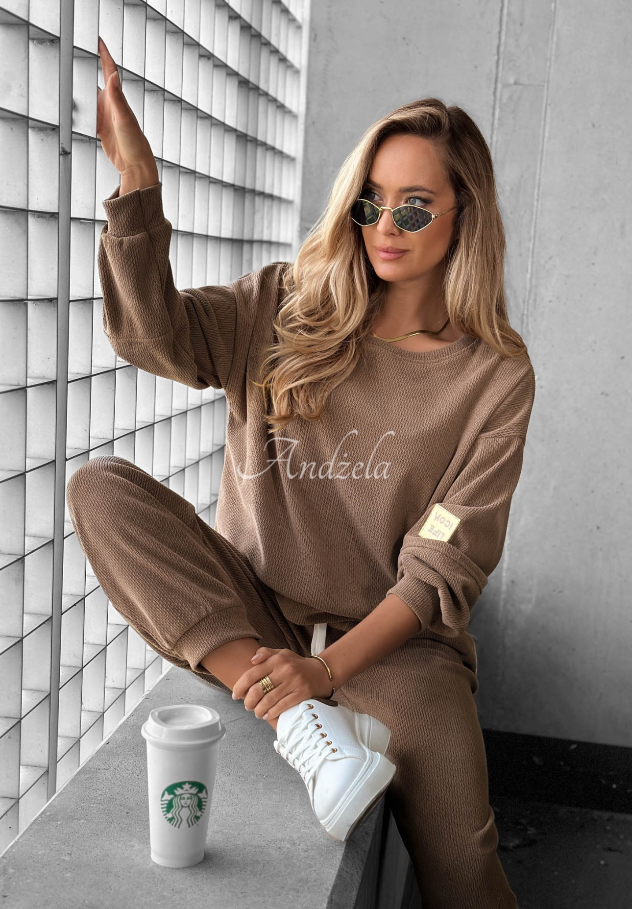 Set de trening din catifea raiată cu viscoză Easy Vibe