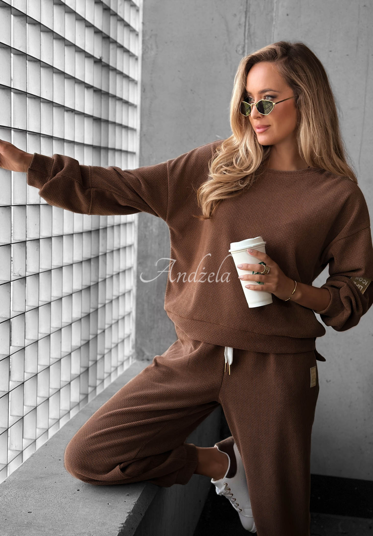 Set de trening din catifea raiată cu viscoză Easy Vibe