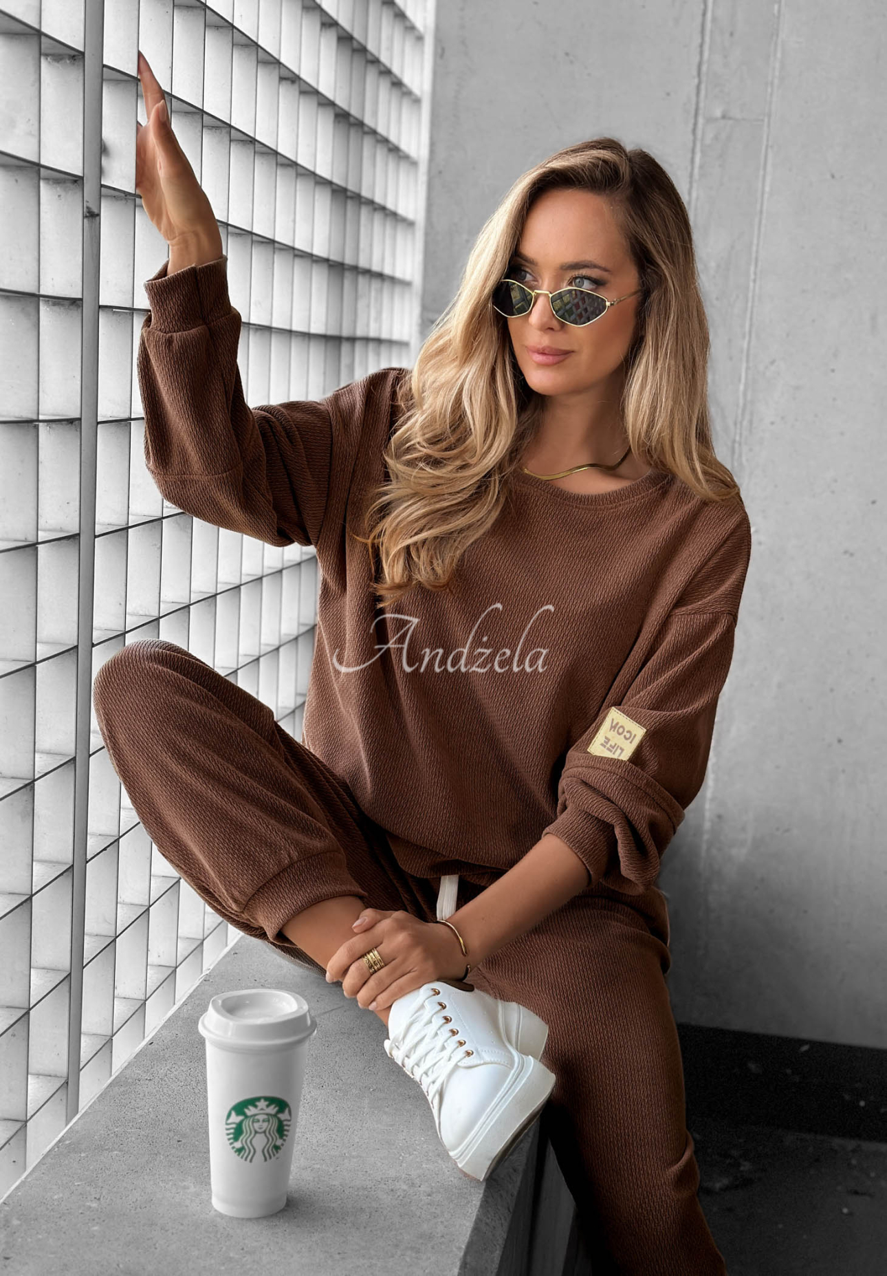 Set de trening din catifea raiată cu viscoză Easy Vibe