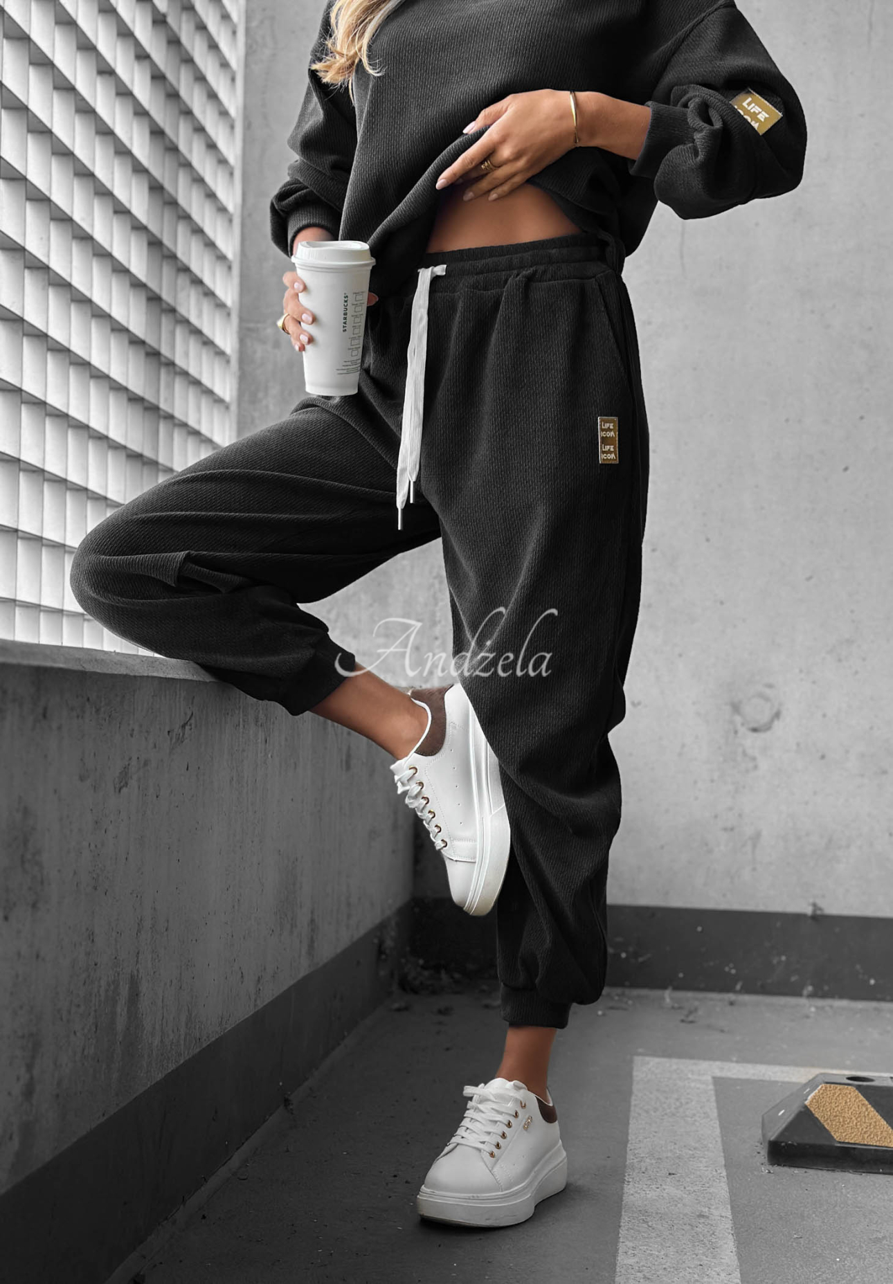 Set de trening din catifea raiată cu viscoză Easy Vibe
