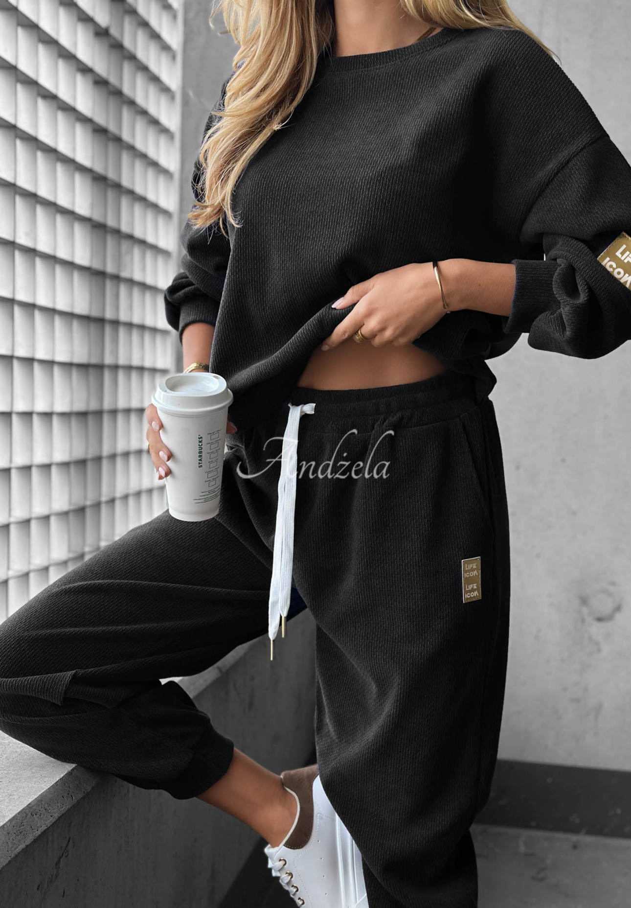 Set de trening din catifea raiată cu viscoză Easy Vibe