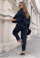 din denim Compleu Geacă i Pantaloni Just Wonder jasnobeżowy