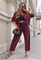 din denim Compleu Geacă i Pantaloni Just Wonder jasnobeżowy