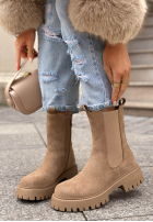 zamszowe Botine Timeless Step negre