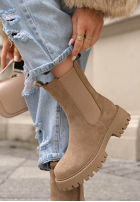 zamszowe Botine Timeless Step negre