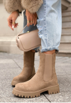 zamszowe Botine Timeless Step negre