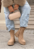 zamszowe Botine Timeless Step negre