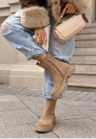 zamszowe Botine Timeless Step negre