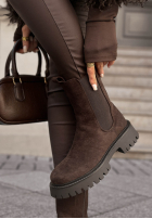 Botine din piele întoarsă Timeless Step