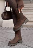Botine din piele întoarsă Timeless Step
