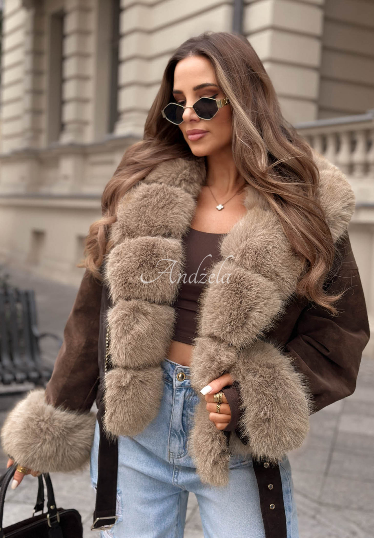 Geacă scurtă cu blăniță Golden Season