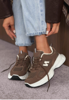 Sneakersy Amber Affair beżowo-negre