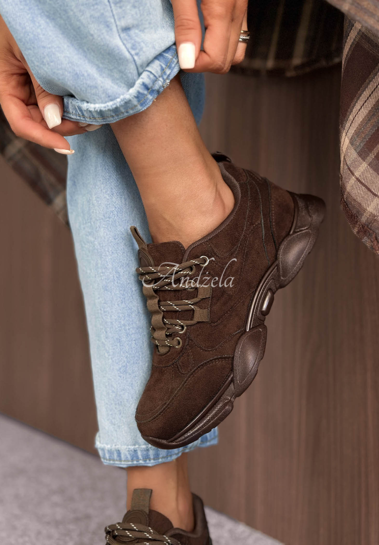 Sneakerși din piele întoarsă New Journey