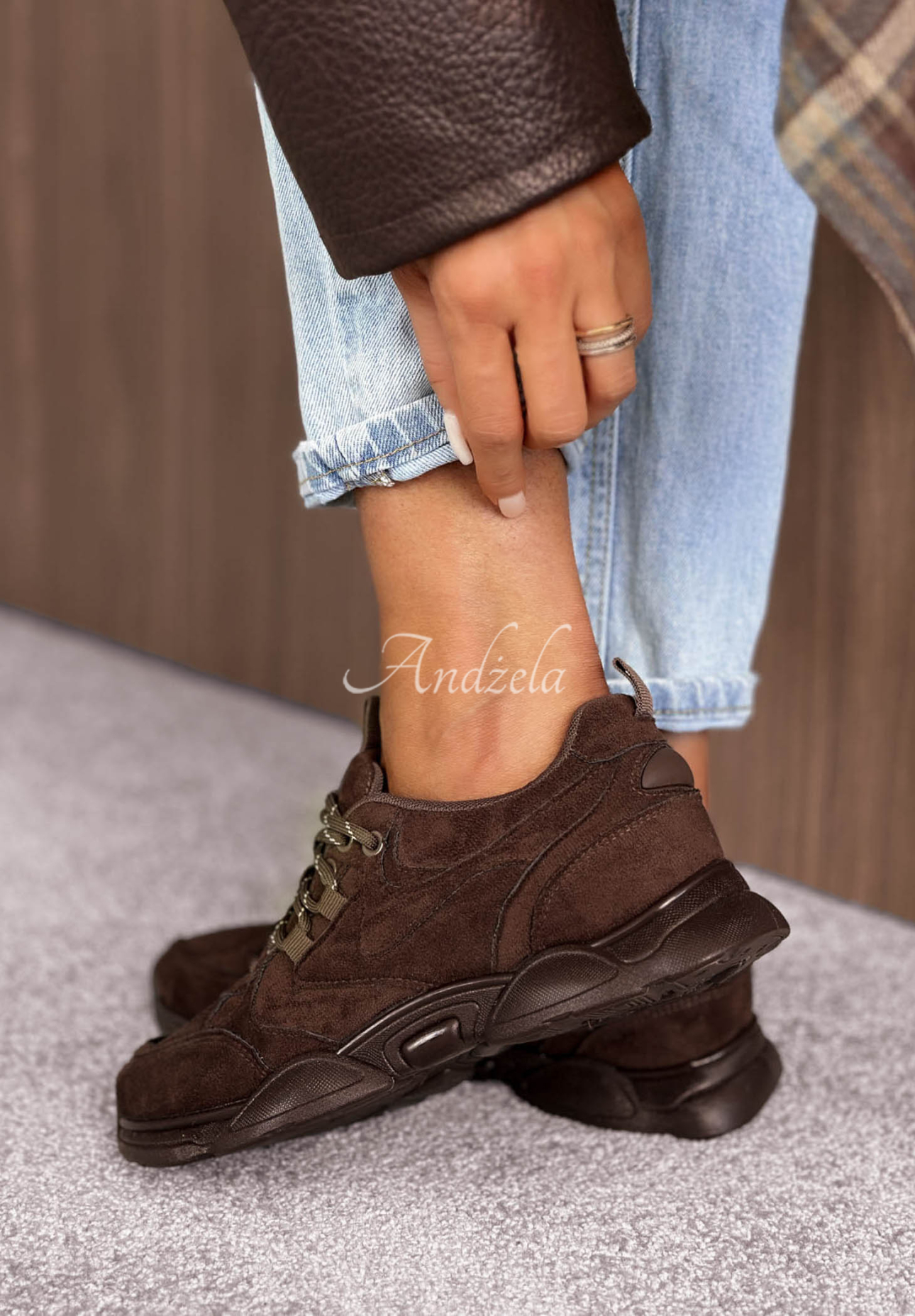 Sneakerși din piele întoarsă New Journey