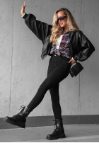 Pantaloni din denim skinny Denim Vibes negre