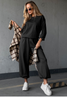 Compleu de trening Hanorac i Pantaloni Simple Moments ciocolatiu