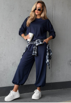 Compleu de trening Hanorac i Pantaloni Simple Moments ciocolatiu