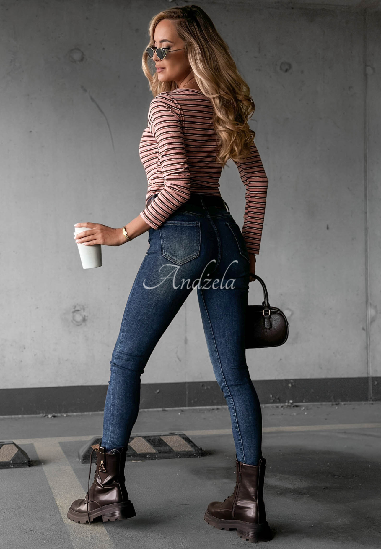 Blugi skinny cu curea Worth Knowing