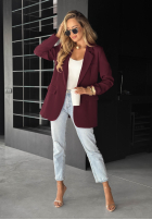 Sacou oversize Best Version burgundowa