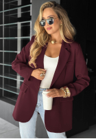 Sacou oversize Best Version burgundowa