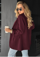 Sacou oversize Best Version burgundowa