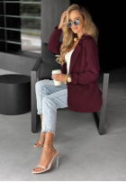 Sacou oversize Best Version burgundowa