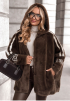 Wełniana Geacă alpaka z angorą Choose Me First ciocolatie II