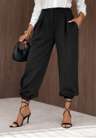 din material textil Pantaloni ze ściągaczami What You Wanted negre