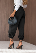 din material textil Pantaloni ze ściągaczami What You Wanted negre