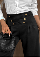 din material textil Pantaloni wide leg Gentle Pause bej