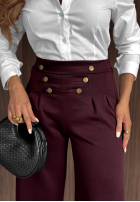 din material textil Pantaloni wide leg Gentle Pause bej