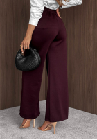 din material textil Pantaloni wide leg Gentle Pause bej